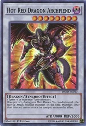 Hot Red Dragon Archfiend (HSRD-EN040) - High-Speed Riders 1st Edition High-Speed Riders Yugioh Single  Squirtle Squad Card Shop.