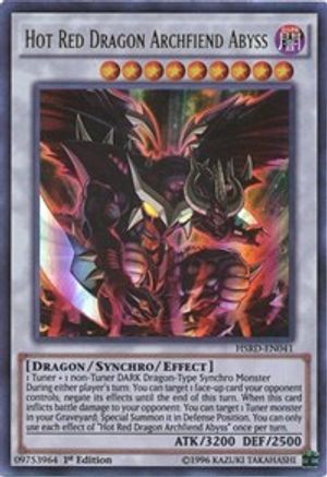 Hot Red Dragon Archfiend Abyss (HSRD-EN041) - High-Speed Riders 1st Edition High-Speed Riders Yugioh Single  Squirtle Squad Card Shop.