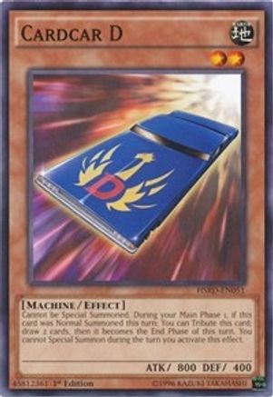 Cardcar D (HSRD-EN051) - High-Speed Riders 1st Edition High-Speed Riders Yugioh Single  Squirtle Squad Card Shop.