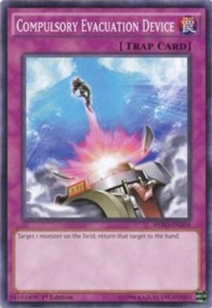 Compulsory Evacuation Device (HSRD-EN058) - High-Speed Riders 1st Edition High-Speed Riders Yugioh Single  Squirtle Squad Card Shop.