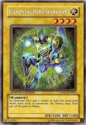 Elemental HERO Sparkman (EHC2-EN001) - Elemental Hero Collection 2 Limited Elemental Hero Collection 2 Yugioh Single  Squirtle Squad Card Shop.