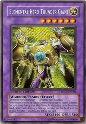 Elemental HERO Thunder Giant (EHC2-EN004) - Elemental Hero Collection 2 Limited Elemental Hero Collection 2 Yugioh Single  Squirtle Squad Card Shop.