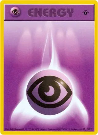 Psychic Energy 101  - 1st Edition Base Set Shadowless - Common Base Set (Shadowless) Pokemon Single  Squirtle Squad Card Shop.