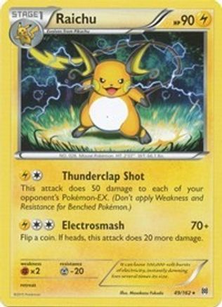 Raichu 049  XY  BREAKthrough - Rare XY - BREAKthrough Pokemon Single  Squirtle Squad Card Shop.