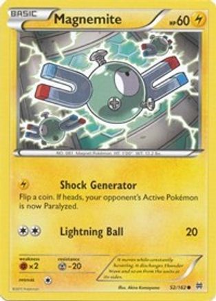 Magnemite (52) (52) 052  XY  BREAKthrough - Common XY - BREAKthrough Pokemon Single  Squirtle Squad Card Shop.