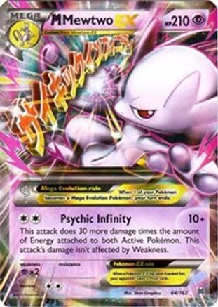 M Mewtwo EX (64) (64) 064  - Holofoil XY  BREAKthrough - Ultra Rare XY - BREAKthrough Pokemon Single  Squirtle Squad Card Shop.
