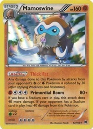 Mamoswine 082/162  - Holofoil XY  BREAKthrough - Holo Rare XY - BREAKthrough Pokemon Single  Squirtle Squad Card Shop.