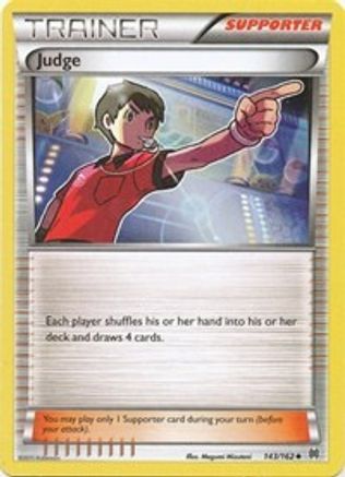 Judge 143  - Reverse Holofoil XY  BREAKthrough - Uncommon XY - BREAKthrough Pokemon Single  Squirtle Squad Card Shop.