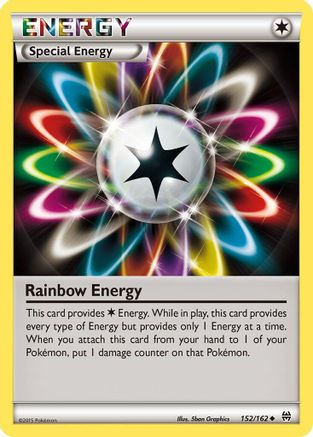 Rainbow Energy 152  - Reverse Holofoil XY  BREAKthrough - Uncommon XY - BREAKthrough Pokemon Single  Squirtle Squad Card Shop.