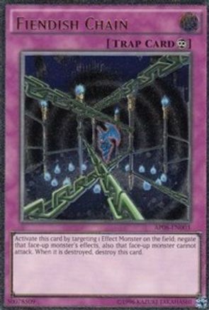 Fiendish Chain (UTR) (AP08-EN003) - Astral Pack 8 Unlimited Astral Pack 8 Yugioh Single  Squirtle Squad Card Shop.