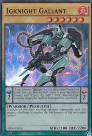 Igknight Gallant (AP08-EN005) - Astral Pack 8 Unlimited Astral Pack 8 Yugioh Single  Squirtle Squad Card Shop.