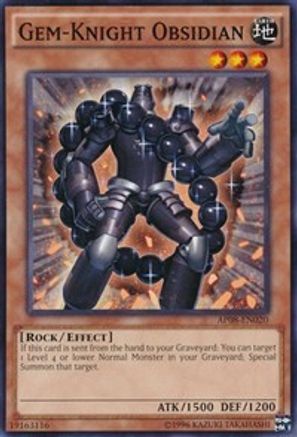 Gem-Knight Obsidian (AP08-EN020) - Astral Pack 8 Unlimited Astral Pack 8 Yugioh Single  Squirtle Squad Card Shop.