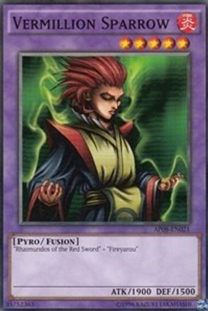 Vermillion Sparrow (AP08-EN021) - Astral Pack 8 Unlimited Astral Pack 8 Yugioh Single  Squirtle Squad Card Shop.