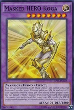 Masked HERO Koga (AP08-EN022) - Astral Pack 8 Unlimited Astral Pack 8 Yugioh Single  Squirtle Squad Card Shop.