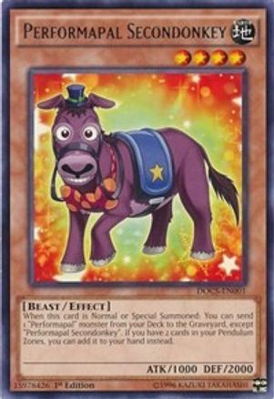 Performapal Secondonkey (DOCS-EN001) - Dimension of Chaos Unlimited Dimension of Chaos Yugioh Single  Squirtle Squad Card Shop.