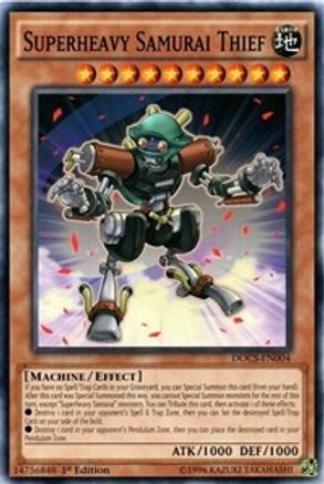 Superheavy Samurai Thief (DOCS-EN004) - Dimension of Chaos Unlimited Dimension of Chaos Yugioh Single  Squirtle Squad Card Shop.