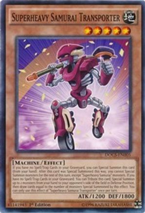Superheavy Samurai Transporter (DOCS-EN005) - Dimension of Chaos 1st Edition Dimension of Chaos Yugioh Single  Squirtle Squad Card Shop.