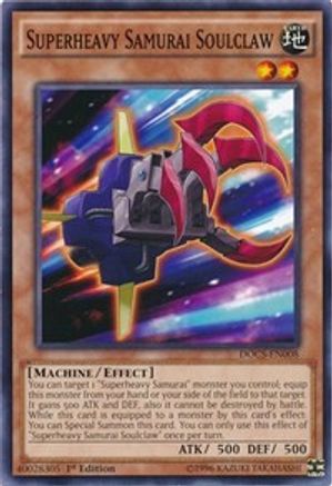 Superheavy Samurai Soulclaw (DOCS-EN008) - Dimension of Chaos 1st Edition Dimension of Chaos Yugioh Single  Squirtle Squad Card Shop.