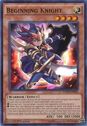Beginning Knight (DOCS-EN022) - Dimension of Chaos Unlimited Dimension of Chaos Yugioh Single  Squirtle Squad Card Shop.