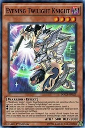 Evening Twilight Knight (DOCS-EN023) - Dimension of Chaos 1st Edition Dimension of Chaos Yugioh Single  Squirtle Squad Card Shop.