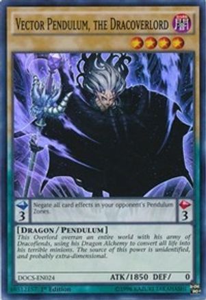 Vector Pendulum, the Dracoverlord (DOCS-EN024) - Dimension of Chaos Unlimited Dimension of Chaos Yugioh Single  Squirtle Squad Card Shop.