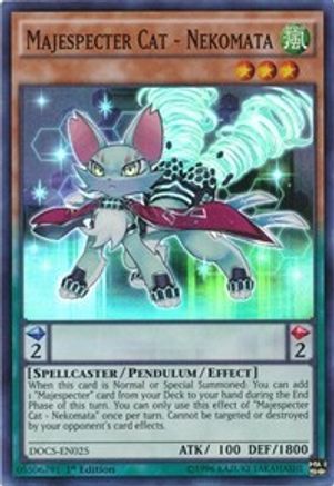 Majespecter Cat - Nekomata (DOCS-EN025) - Dimension of Chaos Unlimited Dimension of Chaos Yugioh Single  Squirtle Squad Card Shop.