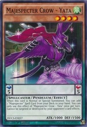 Majespecter Crow - Yata (DOCS-EN027) - Dimension of Chaos 1st Edition Dimension of Chaos Yugioh Single  Squirtle Squad Card Shop.