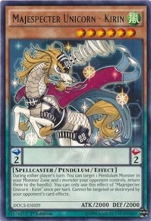 Majespecter Unicorn - Kirin (DOCS-EN029) - Dimension of Chaos Unlimited Dimension of Chaos Yugioh Single  Squirtle Squad Card Shop.