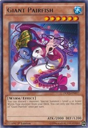 Giant Pairfish (DOCS-EN037) - Dimension of Chaos Unlimited Dimension of Chaos Yugioh Single  Squirtle Squad Card Shop.