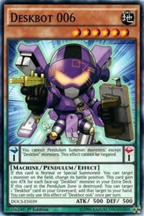 Deskbot 006 (DOCS-EN039) - Dimension of Chaos 1st Edition Dimension of Chaos Yugioh Single  Squirtle Squad Card Shop.