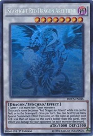 Scarlight Red Dragon Archfiend (Ghost Rare) (DOCS-EN046) - Dimension of Chaos Unlimited Dimension of Chaos Yugioh Single  Squirtle Squad Card Shop.