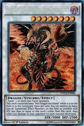 Scarlight Red Dragon Archfiend (DOCS-EN046) - Dimension of Chaos 1st Edition Dimension of Chaos Yugioh Single  Squirtle Squad Card Shop.