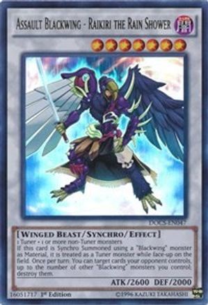 Assault Blackwing - Raikiri the Rain Shower (DOCS-EN047) - Dimension of Chaos 1st Edition Dimension of Chaos Yugioh Single  Squirtle Squad Card Shop.