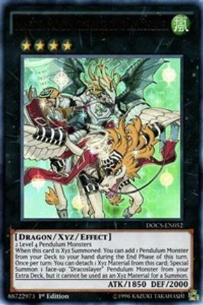 Majester Paladin, the Ascending Dracoslayer (DOCS-EN052) - Dimension of Chaos 1st Edition Dimension of Chaos Yugioh Single  Squirtle Squad Card Shop.