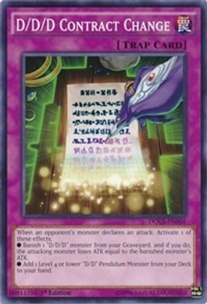 D/D/D Contract Change (DOCS-EN068) - Dimension of Chaos Unlimited Dimension of Chaos Yugioh Single  Squirtle Squad Card Shop.