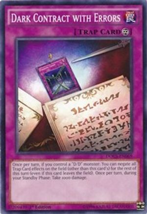 Dark Contract with Errors (DOCS-EN069) - Dimension of Chaos 1st Edition Dimension of Chaos Yugioh Single  Squirtle Squad Card Shop.