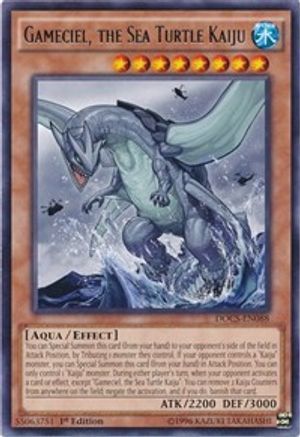 Gameciel, the Sea Turtle Kaiju (DOCS-EN088) - Dimension of Chaos 1st Edition Dimension of Chaos Yugioh Single  Squirtle Squad Card Shop.