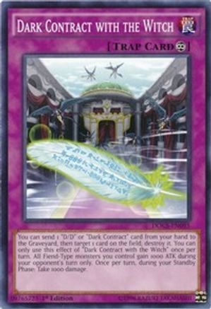 Dark Contract with the Witch (DOCS-EN095) - Dimension of Chaos Unlimited Dimension of Chaos Yugioh Single  Squirtle Squad Card Shop.