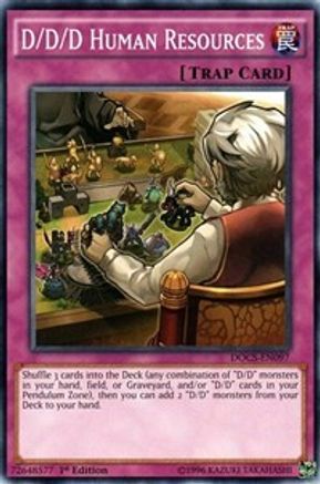 D/D/D Human Resources (DOCS-EN097) - Dimension of Chaos 1st Edition Dimension of Chaos Yugioh Single  Squirtle Squad Card Shop.