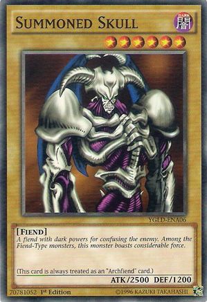 Summoned Skull (YGLD-ENA06) - King of Games: Yugi's Legendary Decks Unlimited King of Games: Yugi's Legendary Decks Yugioh Single  Squirtle Squad Card Shop.