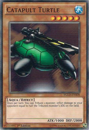 Catapult Turtle (YGLD-ENA08) - King of Games: Yugi's Legendary Decks 1st Edition King of Games: Yugi's Legendary Decks Yugioh Single  Squirtle Squad Card Shop.