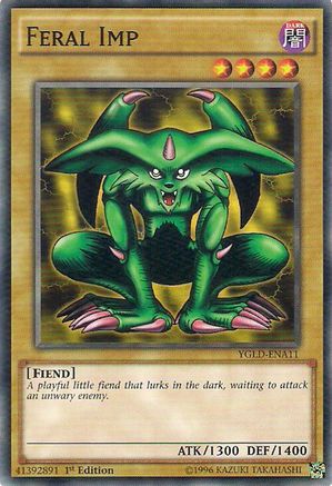 Feral Imp (YGLD-ENA11) - King of Games: Yugi's Legendary Decks Unlimited King of Games: Yugi's Legendary Decks Yugioh Single  Squirtle Squad Card Shop.