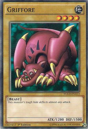 Griffore (YGLD-ENA13) - King of Games: Yugi's Legendary Decks Unlimited King of Games: Yugi's Legendary Decks Yugioh Single  Squirtle Squad Card Shop.