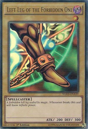 Left Leg of the Forbidden One (YGLD-ENA19) - King of Games: Yugi's Legendary Decks Unlimited King of Games: Yugi's Legendary Decks Yugioh Single  Squirtle Squad Card Shop.