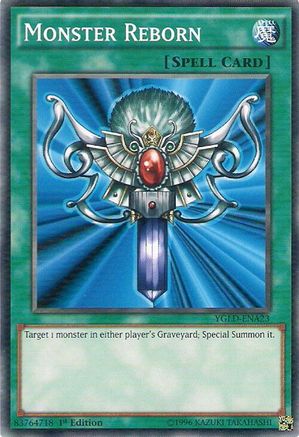 Monster Reborn (A) (YGLD-ENA23) - King of Games: Yugi's Legendary Decks Unlimited King of Games: Yugi's Legendary Decks Yugioh Single  Squirtle Squad Card Shop.