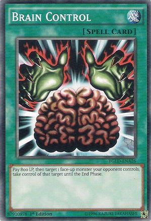 Brain Control (YGLD-ENA26) - King of Games: Yugi's Legendary Decks Unlimited King of Games: Yugi's Legendary Decks Yugioh Single  Squirtle Squad Card Shop.