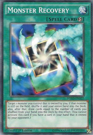 Monster Recovery (A) (YGLD-ENA27) - King of Games: Yugi's Legendary Decks Unlimited King of Games: Yugi's Legendary Decks Yugioh Single  Squirtle Squad Card Shop.