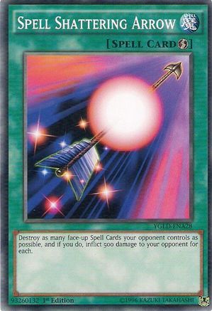 Spell Shattering Arrow (YGLD-ENA28) - King of Games: Yugi's Legendary Decks Unlimited King of Games: Yugi's Legendary Decks Yugioh Single  Squirtle Squad Card Shop.