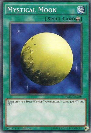 Mystical Moon (YGLD-ENA30) - King of Games: Yugi's Legendary Decks 1st Edition King of Games: Yugi's Legendary Decks Yugioh Single  Squirtle Squad Card Shop.