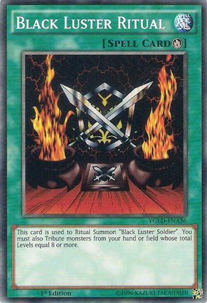 Black Luster Ritual (YGLD-ENA36) - King of Games: Yugi's Legendary Decks Unlimited King of Games: Yugi's Legendary Decks Yugioh Single  Squirtle Squad Card Shop.
